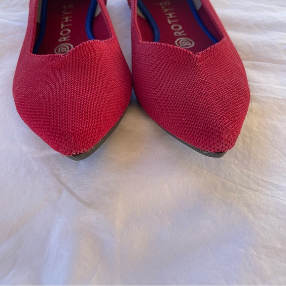 Rothy’s Red Pointed Toe Flats - Picture 2 of 6